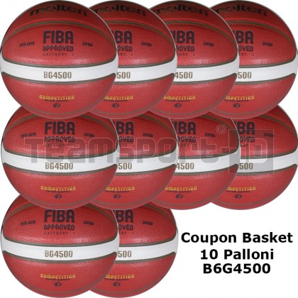 Pallone Basket Molten Femminile B6G4500 Coupon 2023 - Conf. 10 palloni