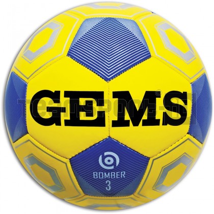 Offerta a Tempo - Pallone Calcio mis. 3 Gems BOMBER Giallo/Blu - Ultimi 25 palloni