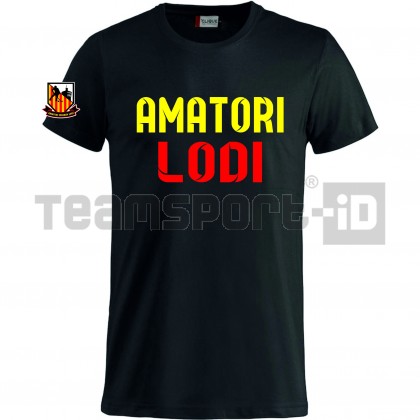 T-Shirt Ufficiale AMATORI WASKEN LODI Manica Corta Scritta Grande Stagione 2023-2024