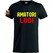 T-Shirt Ufficiale AMATORI WASKEN LODI Manica Corta Scritta Grande Stagione 2023-2024
