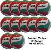 Pallone Volley Molten V5M2200-L Coupon 2022 - Conf. 12 palloni