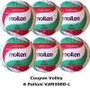 Pallone Volley Molten V4M3000-L Coupon 2023 - Conf. 6 palloni
