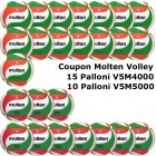 Pallone Volley Molten 15-V5M4000 + 10-V5M5000 Conf. 25 palloni + 1 Spray + 25 Mask