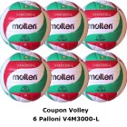 Pallone Volley Molten V4M3000-L Coupon 2022 - Conf. 6 palloni