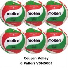 Pallone Volley Molten V5M5000 Coupon 2021 - Conf. 6 palloni + 1 Spray + 6 Mask