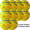 Pallone Mini Basket Molten SB4Y Coupon 2023 - Conf. 10 palloni