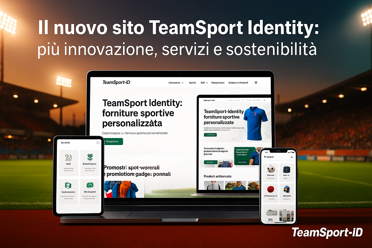 Il Nuovo sito TeamSport-iD.com: più innovazione, servizi e sostenibilità